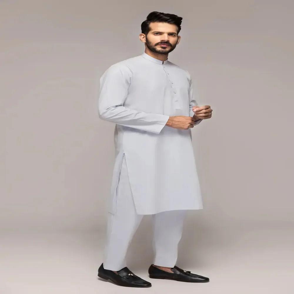 Sky Blue President Latha-NS Unstitched Fabric Cotton For Gul Ahmed Men's Collection