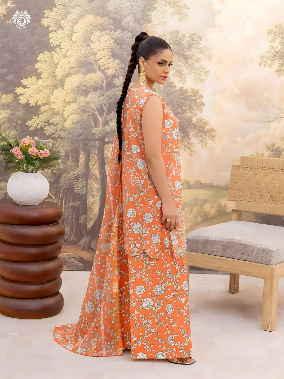 Gulljee Lawn Collection Sale Luxurious Digital Printed Embroidered Lawn Suit GZI2602A5 - Askani Group