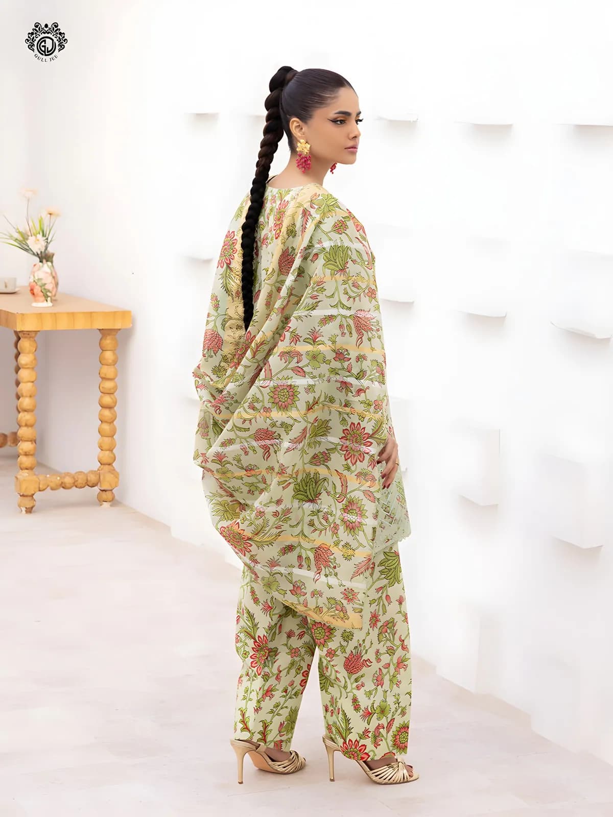 Gulljee Lawn Collection Sale Luxurious Digital Printed Embroidered Lawn Suit GZI2602A8 - Askani Group