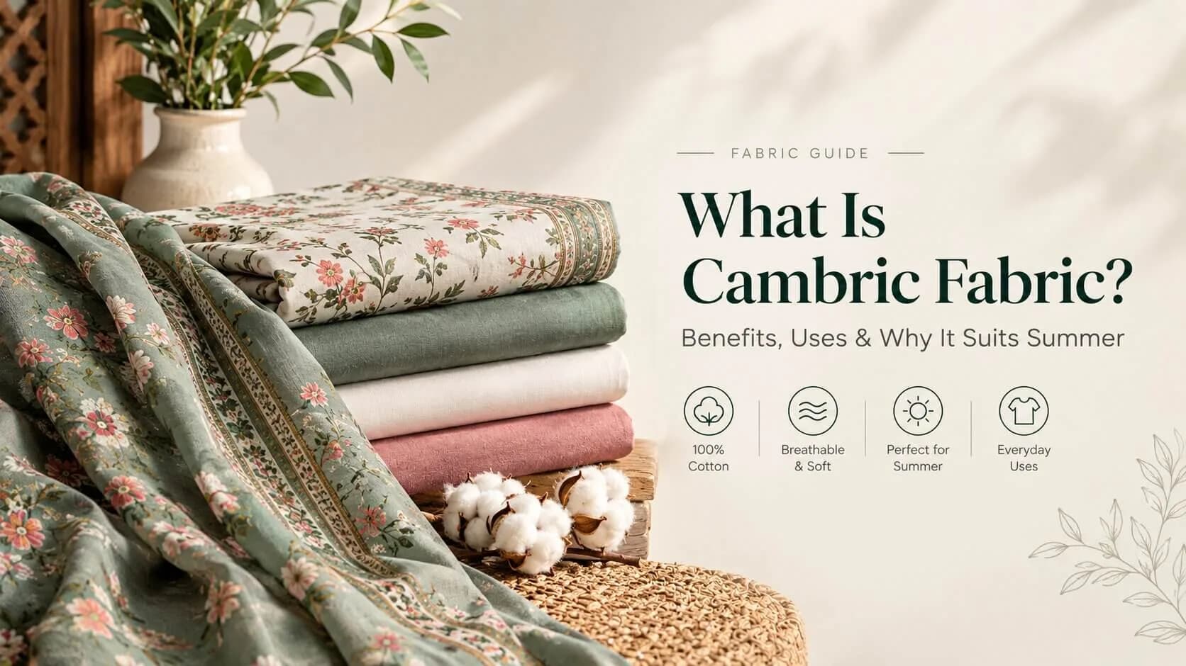 What Is Cambric Fabric? Uses, Benefits, and Best Season to Wear It