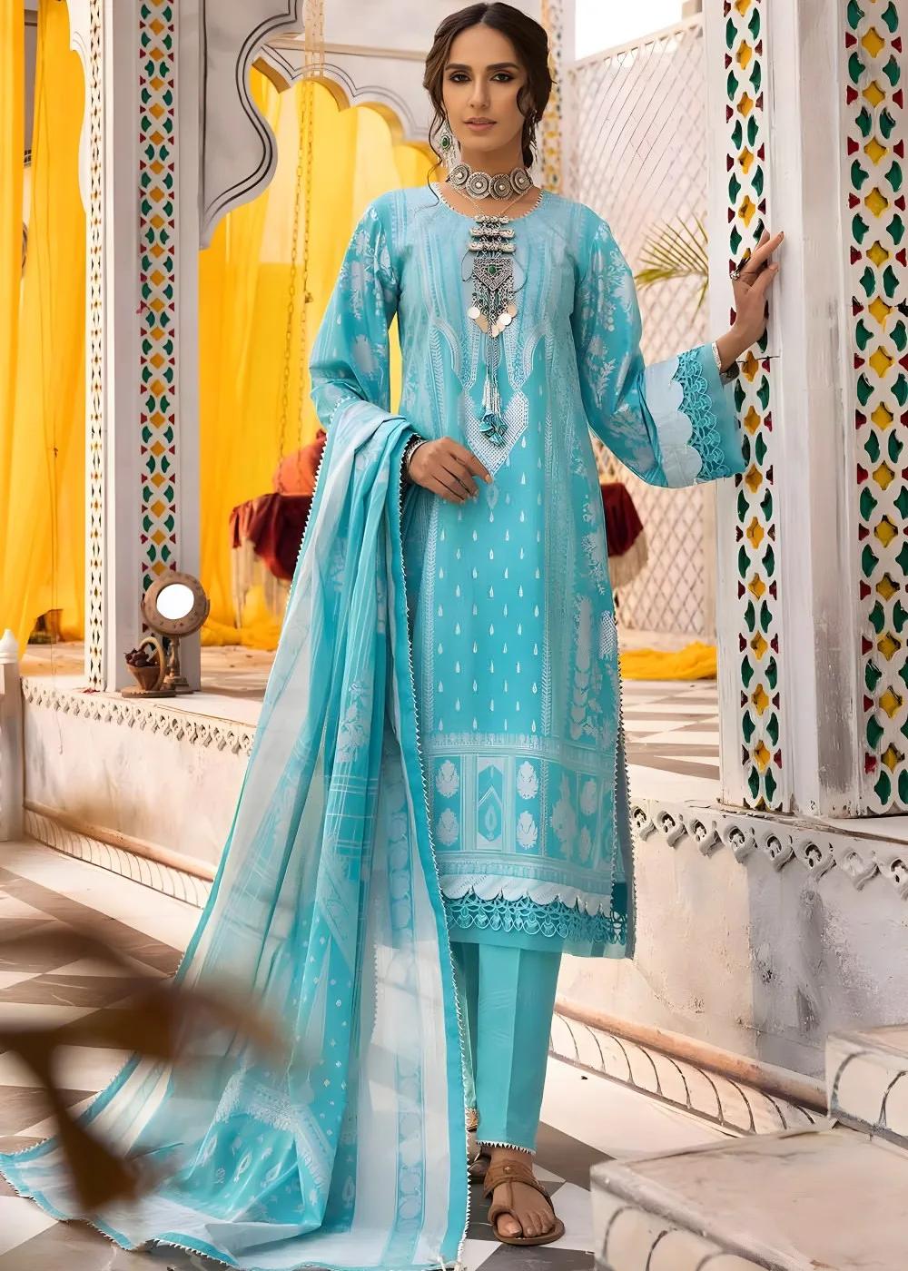 Gul Ahmed 3-Piece Glitter Printed Lawn Unstitched Suit CL-32538 B