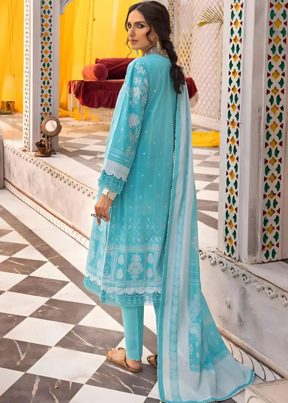 Gul Ahmed 3-Piece Glitter Printed Lawn Unstitched Suit CL-32538 B