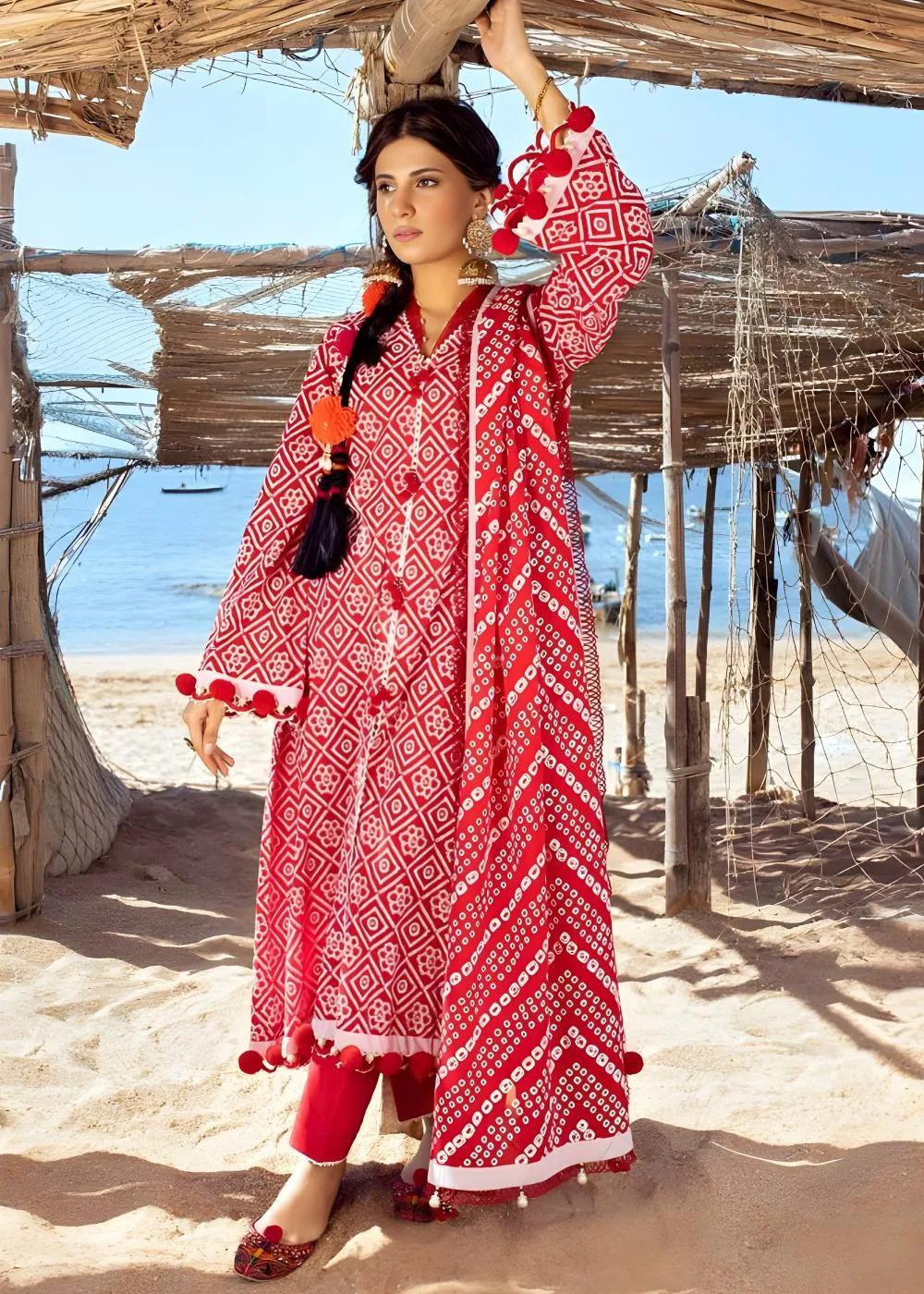 Gul Ahmed 3-Piece Lacquer Printed Lawn Unstitched Suit CL-42010 A