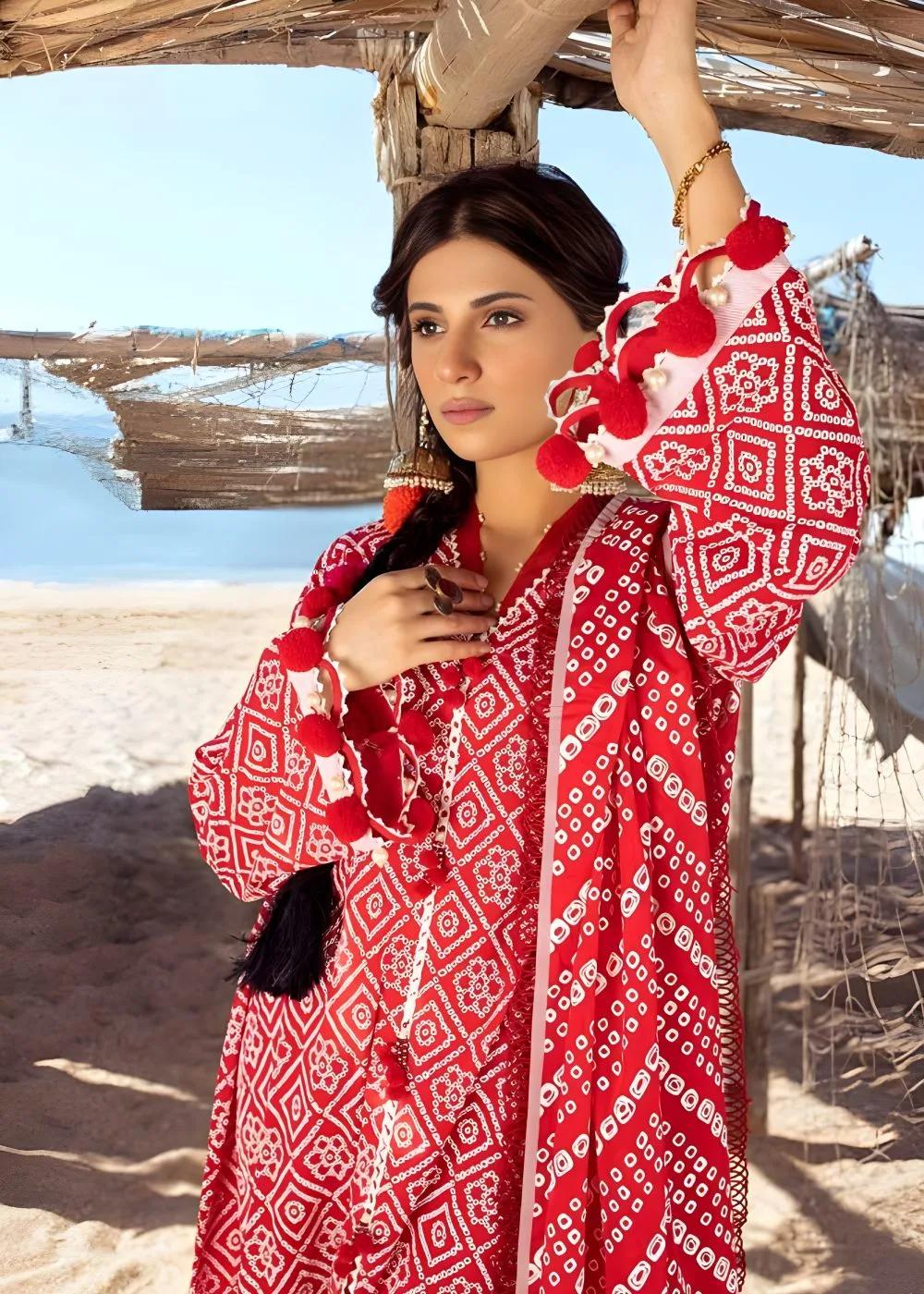 Gul Ahmed 3-Piece Lacquer Printed Lawn Unstitched Suit CL-42010 A