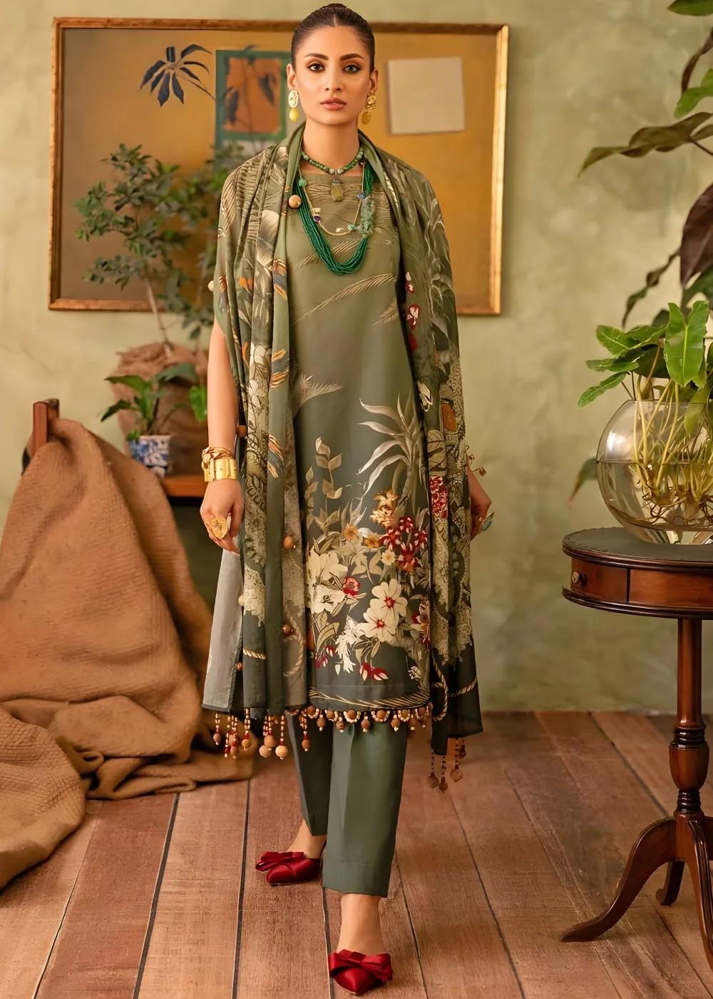 Gul Ahmed 3-Piece Printed Lawn Unstitched Suit CL-42199