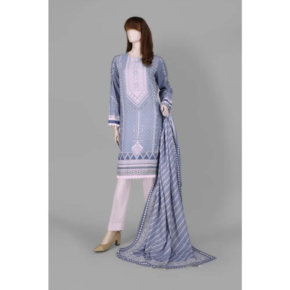 Printed Khaddar Suit (2 Piece) by SAYA