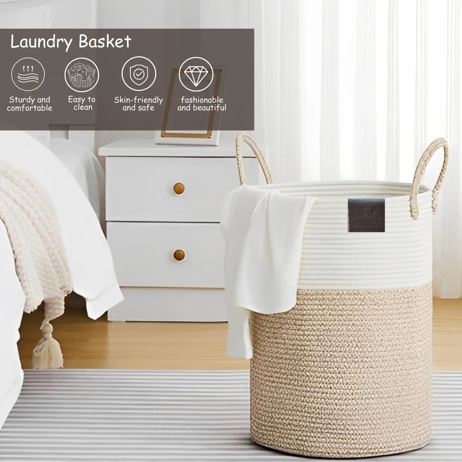 Foldable Laundry Basket - Askani Group - Amazon UAE