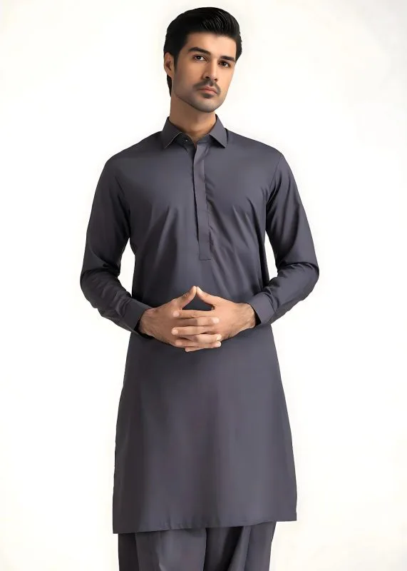 Gul Ahmed Men Collection Dark Grey GUL 90000 P-Ultra Soft NS Unstitched Fabric Cotton - Askani Group