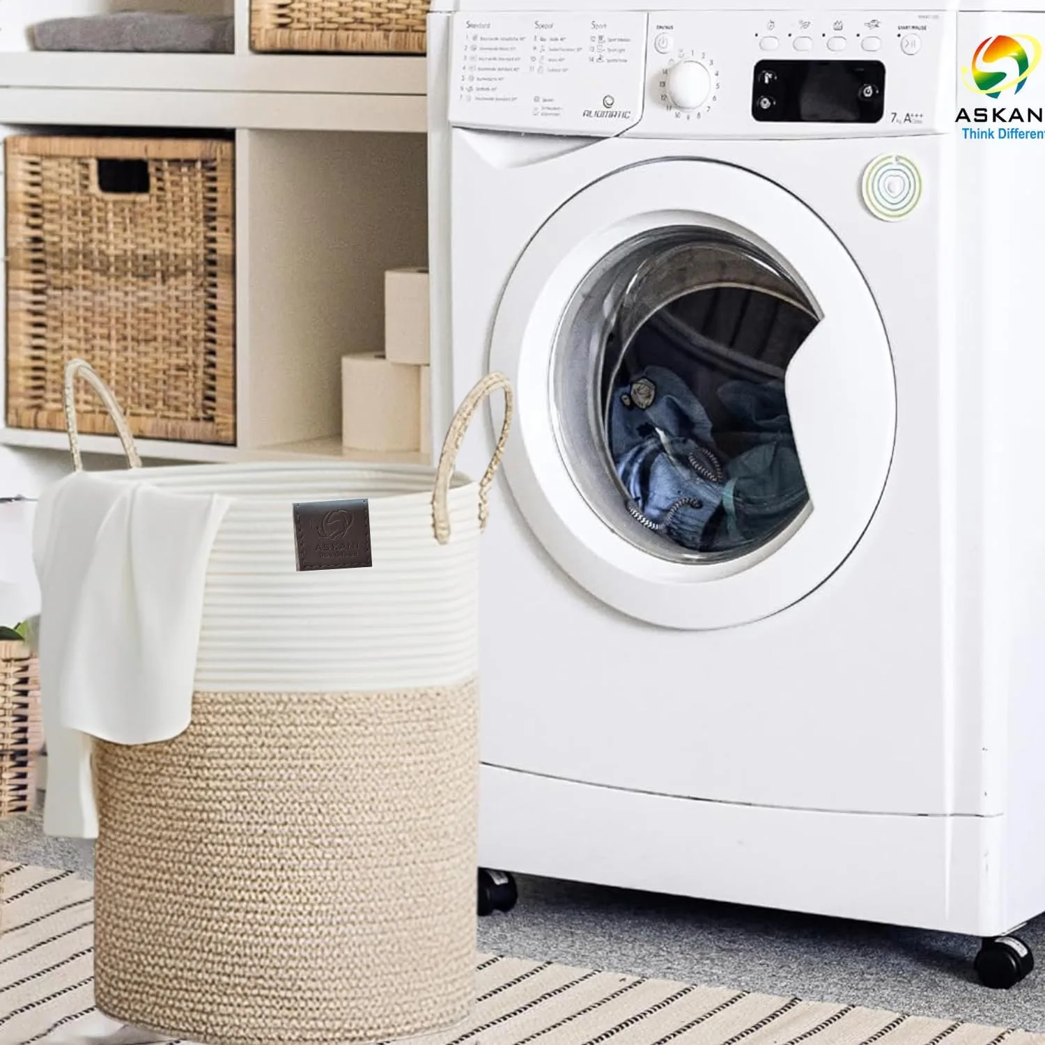 Foldable Laundry Basket - Askani Group - Amazon UAE