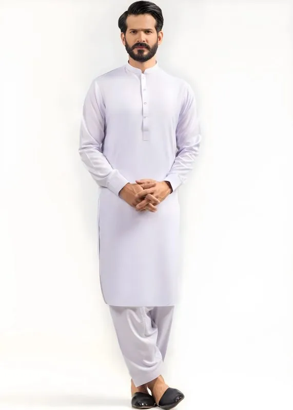 Gul Ahmed for Mens Gul-e-Makhmal White Premium Fine Wash &amp;amp; Wear Unstitched Fabric Suit - Askani Group