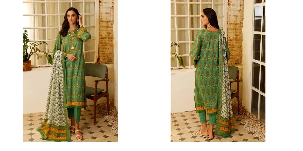 3-Piece Unstitched Florence Collection By Gul Ahmed Printed Lawn Suits CL-22234 B