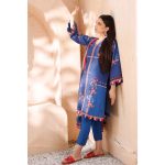 3PC Unstitched Cambric Cotton Printed Suit with Cotton Net Dupatta CN-12003 - Gul Ahmed