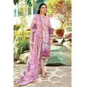3PC Unstitched Embroidered Digital Printed Lawn Suit With Embroidered Schiffli Digital Printed Chiffon Dupatta BCT-36 (W-FB-SM-21-250393) by Gul Ahmed