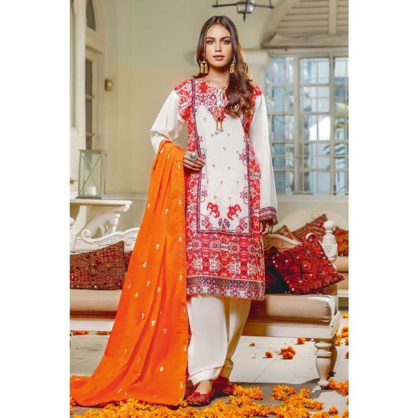 ORIGINAL GULAHMED PREMIUM EMBROIDERED SUMMER COLLECTION UNSTITCHED SUIT PM-285 