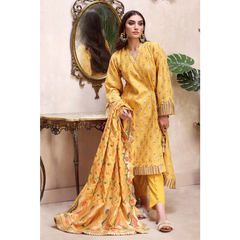 3PC Unstitched Jacquard Suit MJ-62 by Gul Ahmed