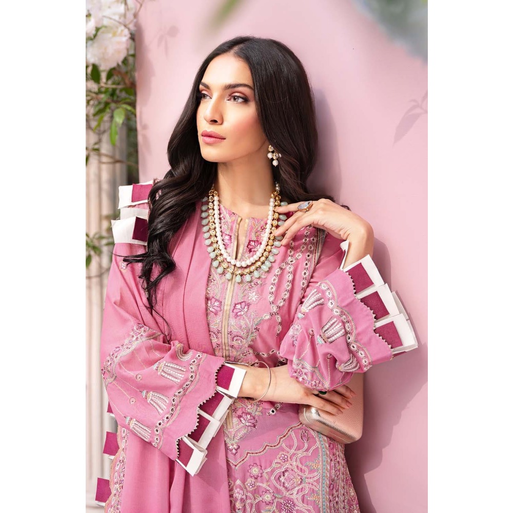 3PC Unstitched Swiss Voile Suit LSV-49 by Gul Ahmed