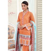 3PC Unstitched Embroidered Printed Lawn Suit With Printed Lawn Dupatta CL-945 by Gul Ahmed