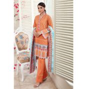 3PC Unstitched Embroidered Printed Lawn Suit With Printed Lawn Dupatta CL-945 by Gul Ahmed
