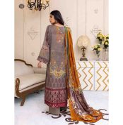Morja 3-Piece Unstitched by Gulljee (SHIRT, TROUSER & DUPATTA) GMOR2203A1