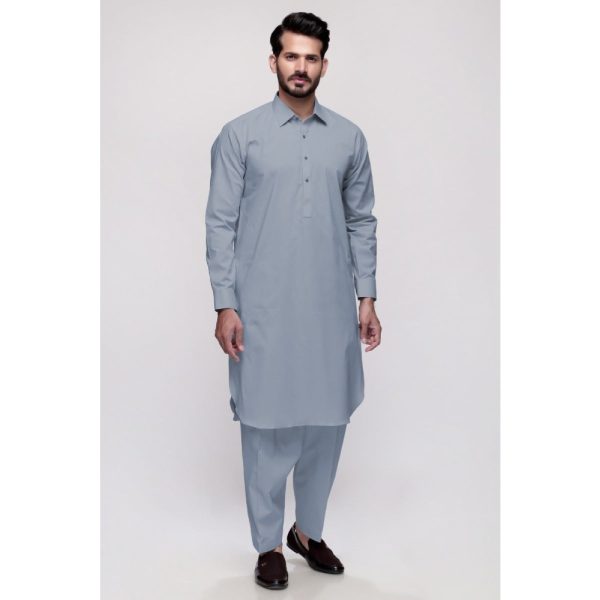 Light Grey Unstitched Fabric Suit Cool Breeze (Ultra Soft Finish) Gul Ahmed Male Collection