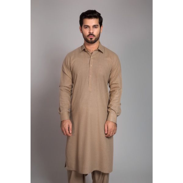 Dark Sand Unstitched Fabric Suit Vision Opera-PS by Gul Ahmed Men's Collection