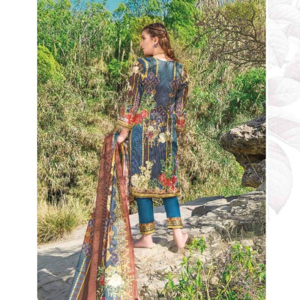 Grandeur Digital Printed Golden Maysoori Lawn Collection Volume-01 Design-03