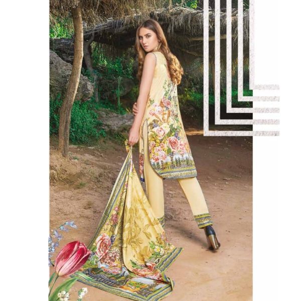 Grandeur Digital Printed Golden Maysoori Lawn Collection Volume-01 Design-06