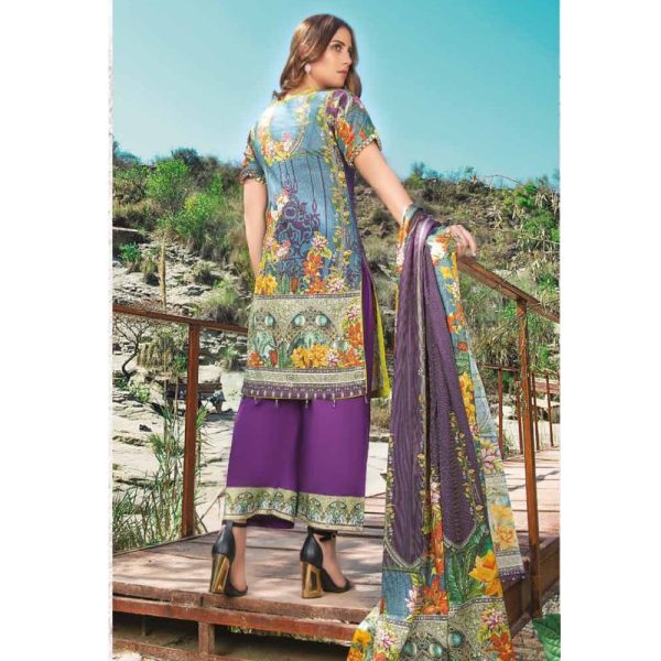 Grandeur Digital Printed Golden Maysoori Lawn Collection Volume-01 Design-10