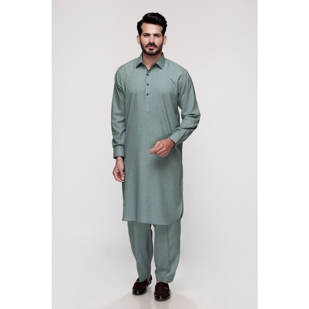 Green Unstitched Fabric Suit Vision Opera-PS by Gul Ahmed Men's Collection