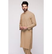 Biscuiti Brown Unstitched Fabric Suit Gul Verossa by Gul Ahmed Men's Collection
