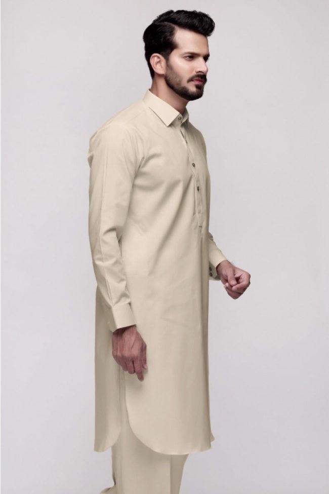 Light Stone Unstitched Fabric Suit Gul Verossa by Gul Ahmed Men's Collection