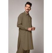 Mehandi Green Unstitched Fabric Suit Gul Verossa by Gul Ahmed Men's Collection