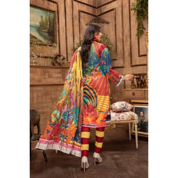 Special Jannat Digital Embroidered Lawn Collection by Arham Textile D-06