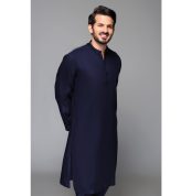 Navy Blue Unstitched Fabric Suit Cool Breeze (Ultra Soft Finish) Gul Ahmed Male Collection