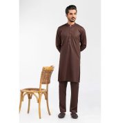 Chocolate Brown Unstitched Fabric Suit Cool Breeze (Ultra Soft Finish) Gul Ahmed Male Collection