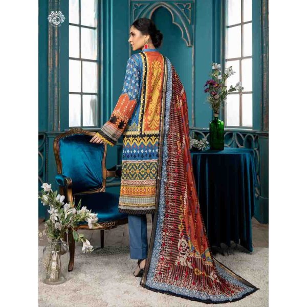 Nari 3-Piece Unstitched by Gulljee (SHIRT, TROUSER & DUPATTA) GRS2202A11