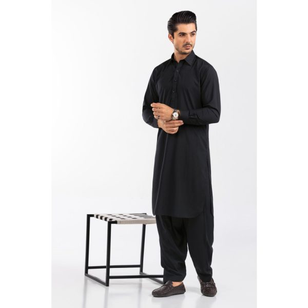 Black Unstitched Fabric Suit Gini Gold-NS by Gul Ahmed Men's Collection