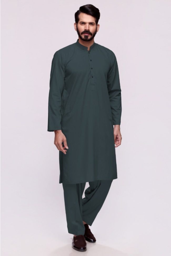 Fawn Green Unstitched Fabric Suit Gini Gold-NS by Gul Ahmed Men's Collection