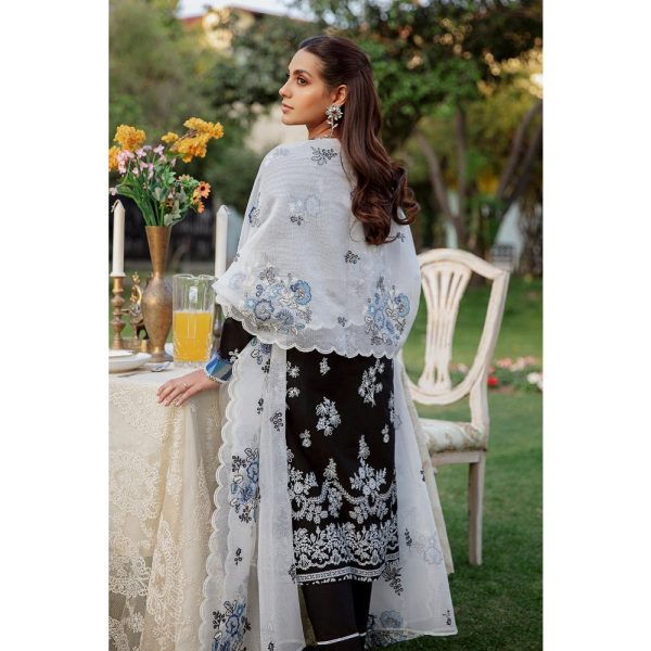 Mehrbano Premium Unstitched Lawn Raven Dusk by Cross Stitch - 1000000122054