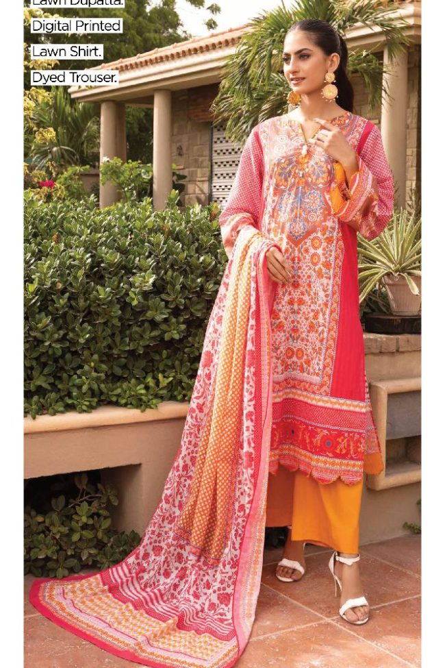 Regalia Printed Collection Three Piece (RGT-32004 A) by Gul Ahmed