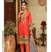 Neck Embroidered Jacquard Trouser with Digital Lawn Dupatta Feroza Digital Volume 02 by Arham Textile