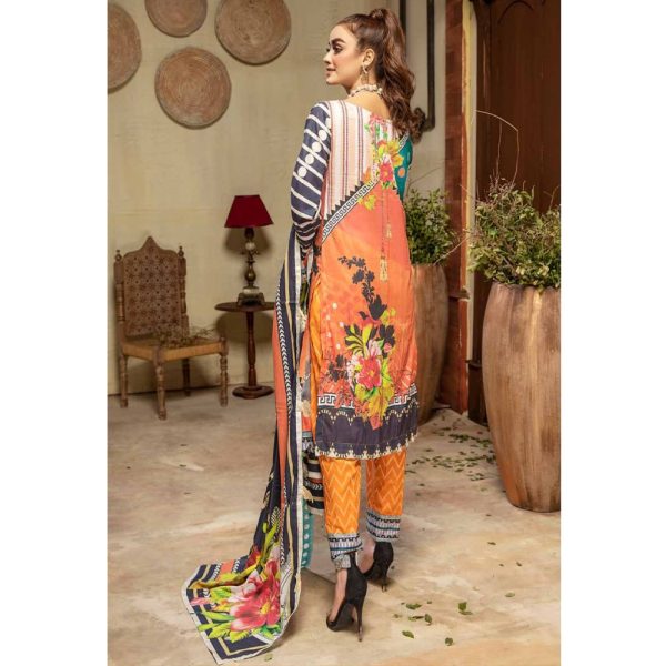 Neck Embroidered Jacquard Trouser with Digital Lawn Dupatta Feroza Digital Volume 02 by Arham Textile