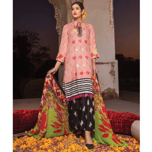 Rangrez Plus Embroidered Collection with Digital Printed Chiffon Dupatta Volume 04 by Arham Textile