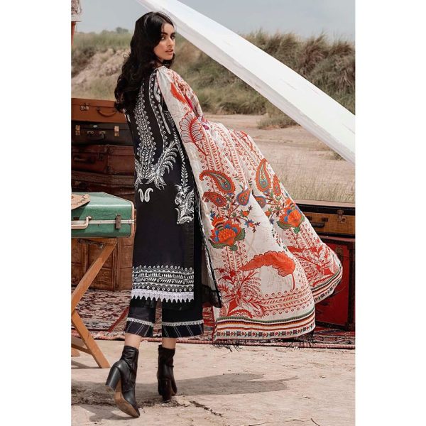 3PC Unstitched Corduroy Suit with Printed Cotton Net Dupatta CD-12009 B by Gul Ahmed PK