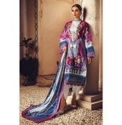 3PC Unstitched Digital Printed Corduroy Suit with Cotton Net Dupatta CD-12010 B by Gul Ahmed Online PK