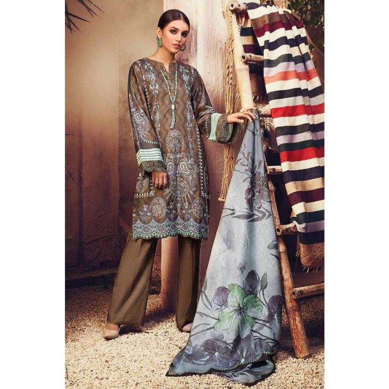 Gul Ahmed Winter Collection » Printed Corduroy CD12010 A