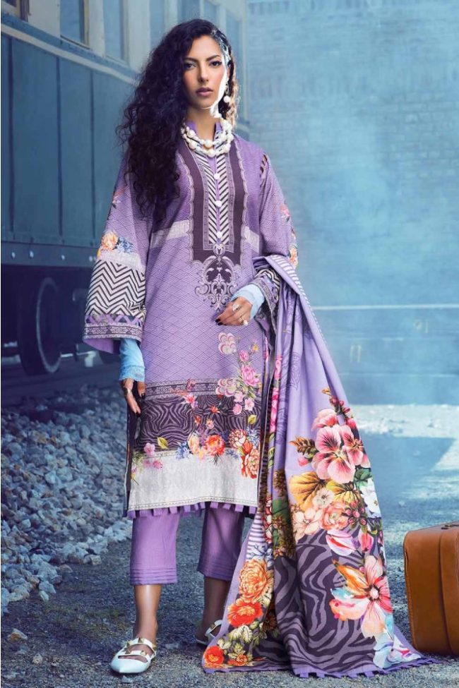 3PC Unstitched Digital Printed Khaddar Suit K-12019 A by Gul Ahmed PK