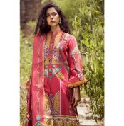3PC Unstitched Embroidered Khaddar Suit with Digital Printed Khaddar Dupatta K-12024 Gul Ahmed New Collection Winter