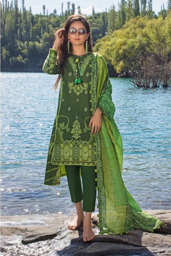 3PC Unstitched Khaddar Suit With Poly Viscose Dupatta PVS-12014 by Gul Ahmed New Collection Winter