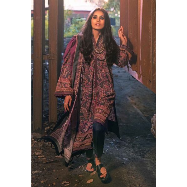 3PC Unstitched Karandi Suit AY 12025 B - Gul Ahmed New Collection Winter